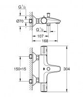 TERMOSTATICA BAÑO GROHTHERM 800 GROHE